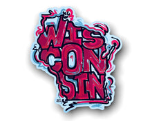 Load image into Gallery viewer, Wisconsin State Sticker by Justin Patten

