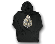 Load image into Gallery viewer, Purdue Train Unisex Hooded Tee by Justin Patten (Black)
