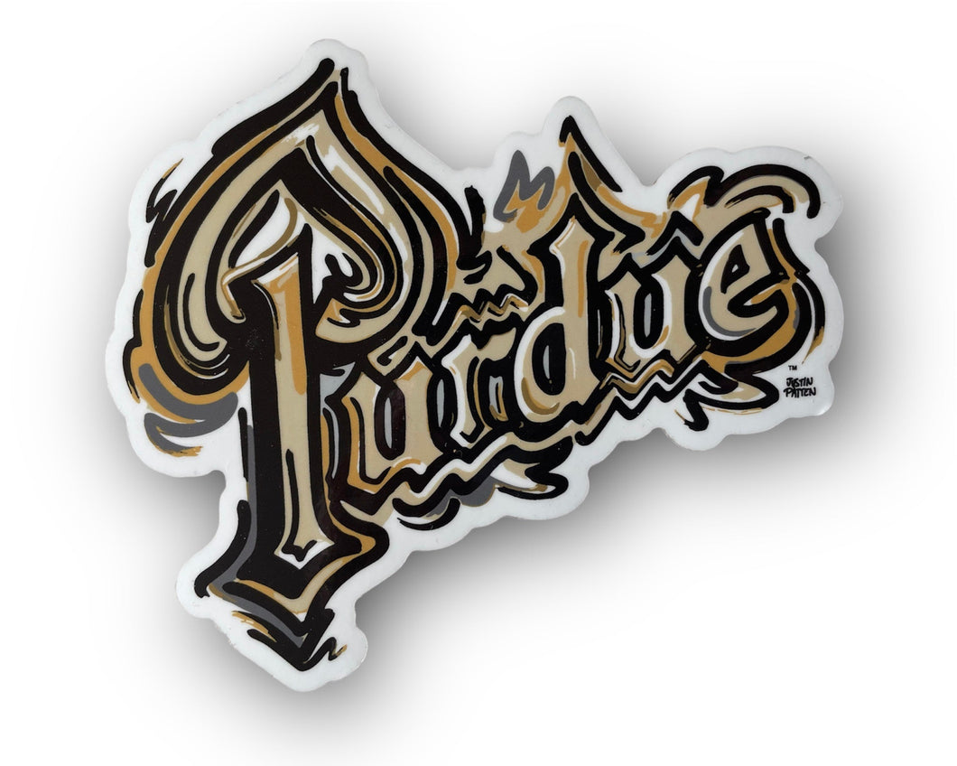 Purdue World's Biggest Drum logo magnet by Justin Patten