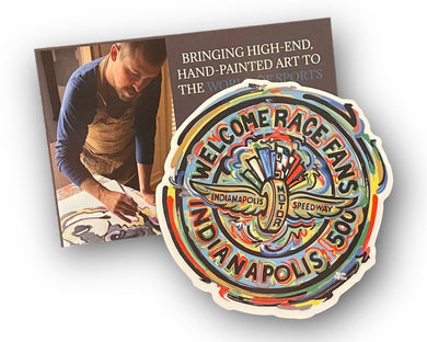 Welcome Race Fans Indianapolis 500 magnet by Justin Patten