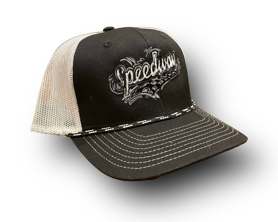 Speedway Indiana Rope Trucker Hat by Justin Patten