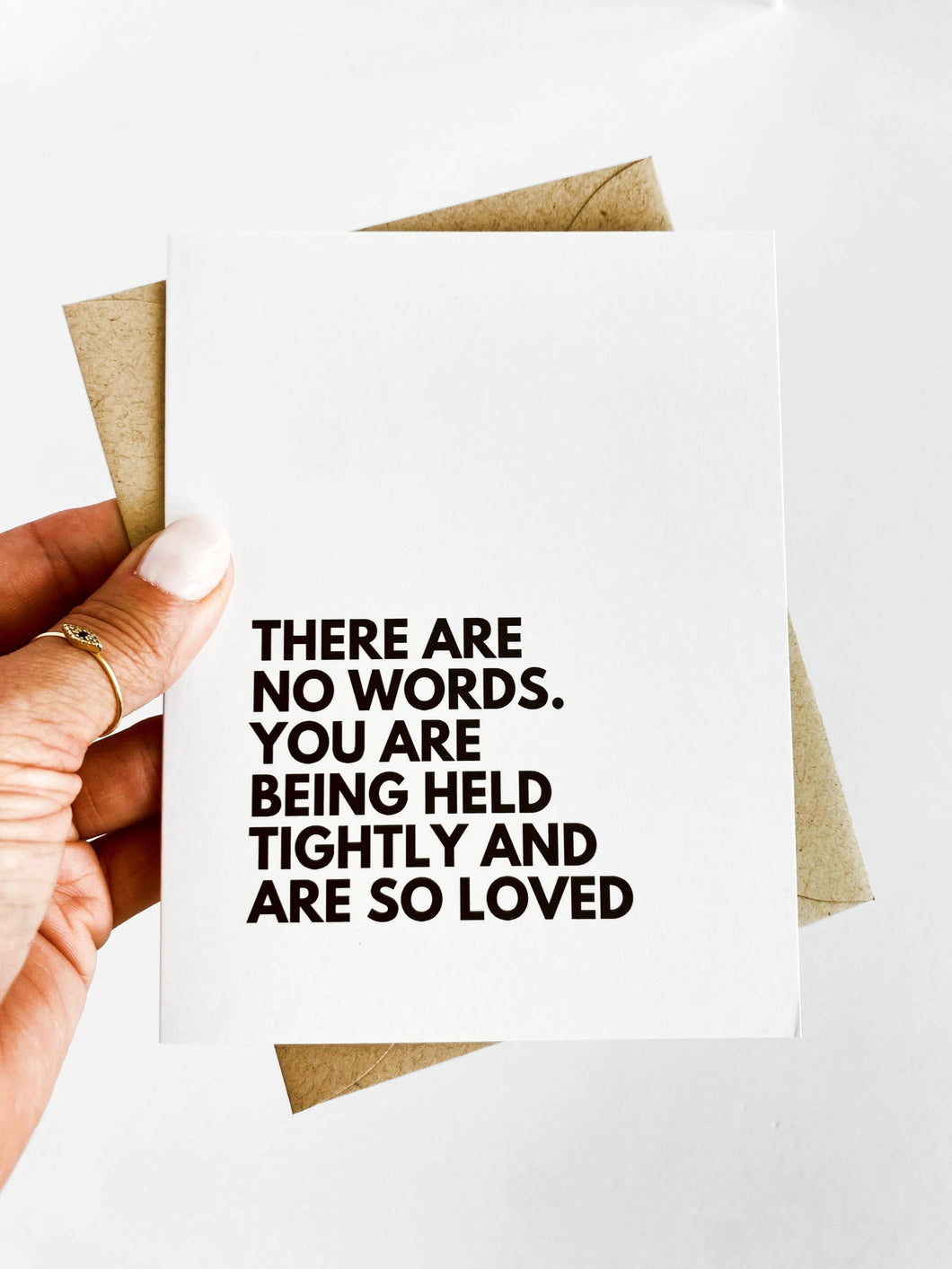 There Are No Words Card for Loss Bereavement Card Sympathy