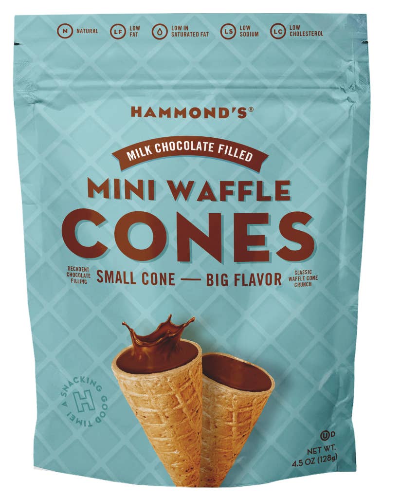 Milk Chocolate Waffle Cones