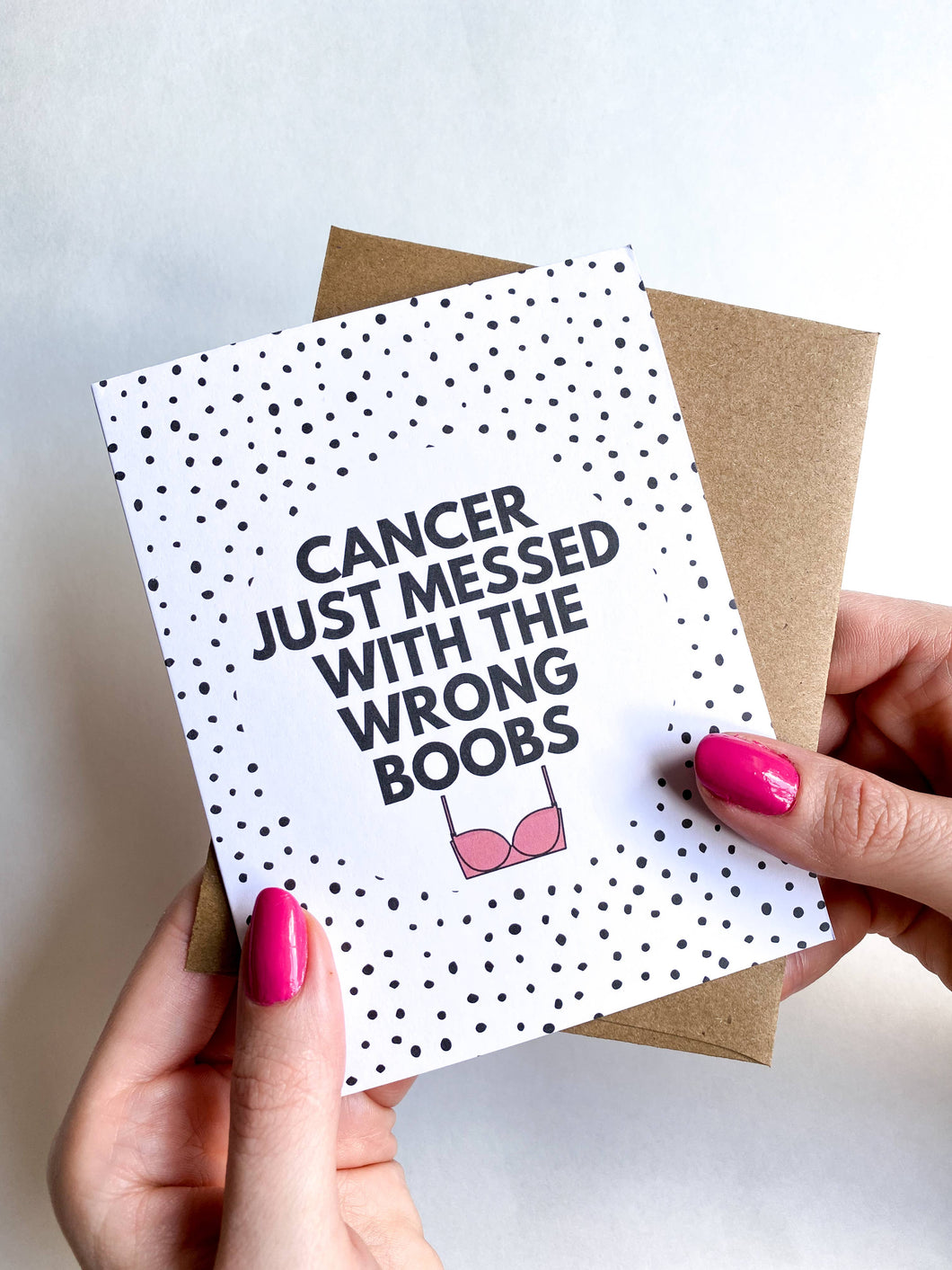 Cancer Messed With the Wrong Boobs Breast Cancer Card