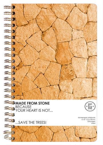 Terra Cotta- Stonepaper Spiral Notebook