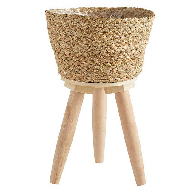 Seagrass Lined Planter