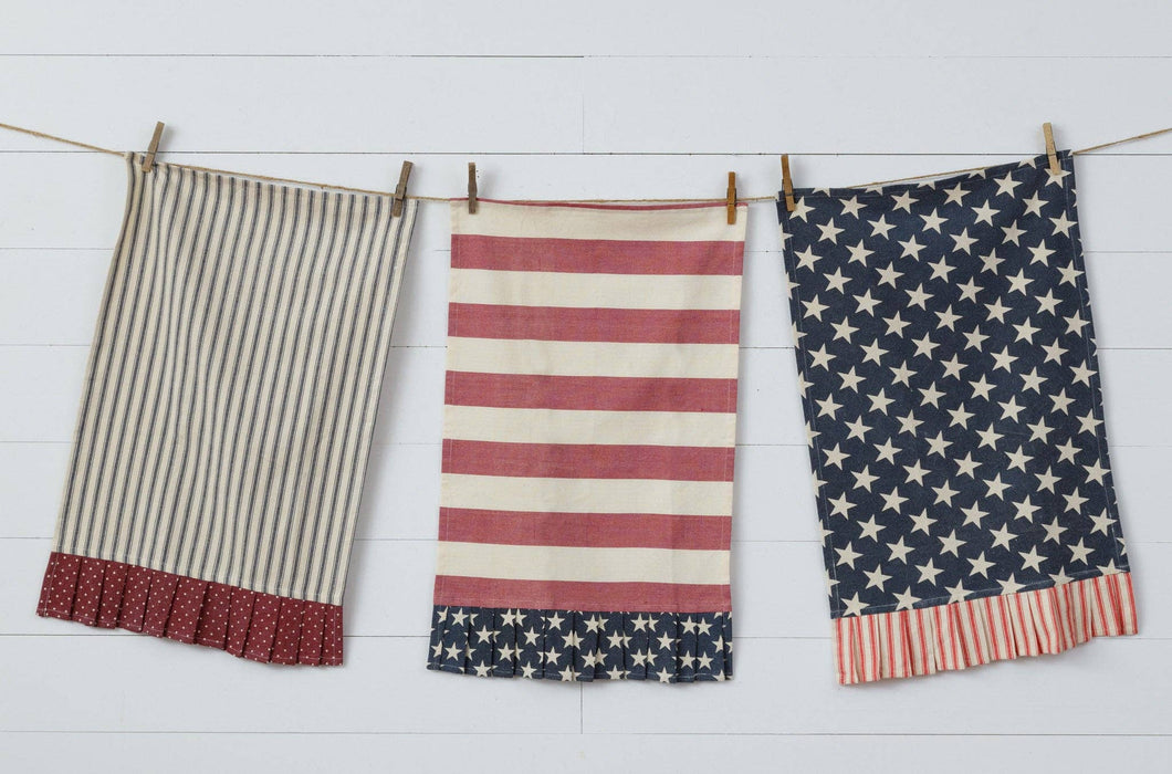 Tea Towels - American Flag (PK/3 Ast)