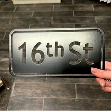 Load image into Gallery viewer, 16th Street Powder Coated Sign | 9&quot;
