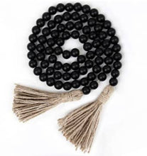 Load image into Gallery viewer, Eco-Friendly Wood Bead Garland w/ Tassels
