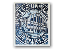 Load image into Gallery viewer, Butler University print featuring Hinkle Fieldhouse by Justin Patten 16X20
