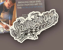 Load image into Gallery viewer, Speedway Indiana Magnet by Justin Patten

