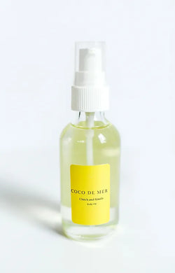 This Coco De Mer body oil has hints of floral, amber and coconut.